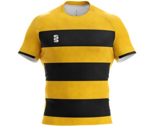 Fast Track Rugby 2 Colour Design In Yellow and Black