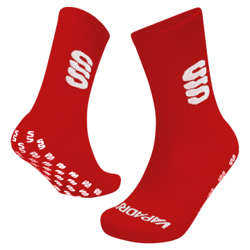 Quarter Gripper Sock : Red